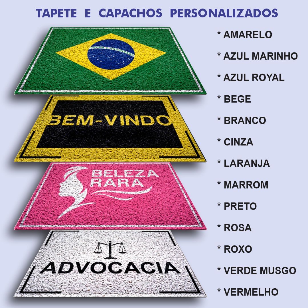 Tapetes e capachos personalizados